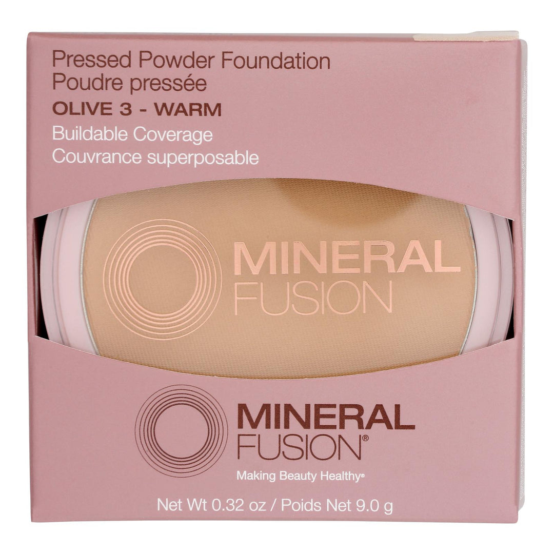 Mineral Fusion - Mkup Pressed Base Olive 3 - 1 Each - .32 Oz - Maras Green